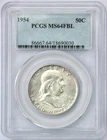 1954 Franklin Silver Half Dollar 50c — PCGS MS64 FBL!