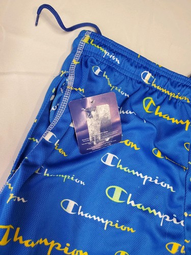 Champion Men's Mesh Shorts Athletic All Over Print Pocket Basketball Shorts Lrg - Picture 6 of 9