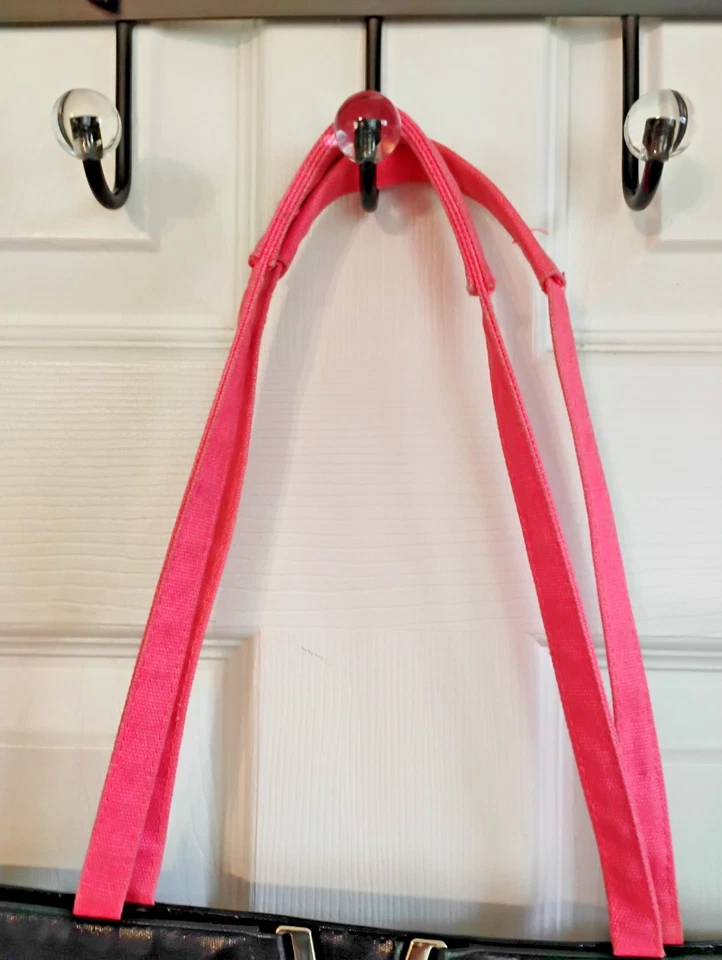 独特维多利亚的秘密 Lg 沙滩托特包单色粉红色手柄 Barbiecore — 第 4/4 张图片