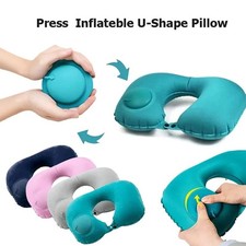 Inflatable Portable Neck Pillow U-shaped Pillow That Can Be Stored and Self Fill