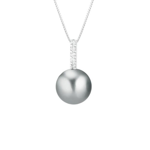 Collana Dona KIOTO CIO5P/7G-SI+ in Oro 18kt con Perla pendente e Diamanti - 第 1/2 張圖片