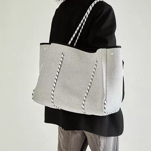 Large Beach Bag, thick punched bonded Neoprene Tote Bag, Outdoors Travel TB7080 - Picture 43 of 52
