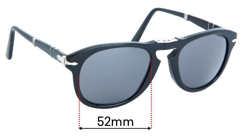 SFx Replacement Sunglass Lenses Fits Persol 9714-v-m 52mm Wide