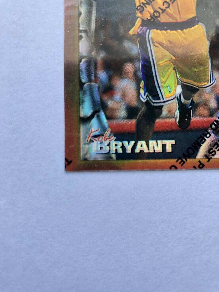 96/97 TOPPS FINEST #74 KOBE BRYANT ROOKIE REFRACTOR RC WITH 96/97 TOPPS FINEST #74 KOBE BRYANT ROOKIE REFRACTOR RC WITH