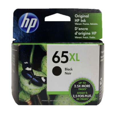 HP 65XL Black Ink Cartridge 65XL Black New Genuine
