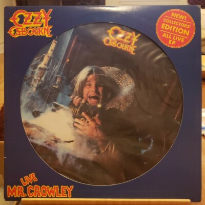 【ボブ・ディズリーのサイン入】Ozzy Osbourne/Mr.Crowley Ozzy Osbourne Live Mr. Crowley EP Vinyl Single 12inch NEAR