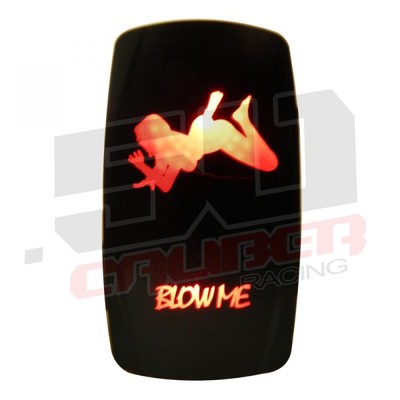 On/Off Rocker Switch Red Blow Me ATV RZR Side By Side SXS Prowler Car Truck Boat