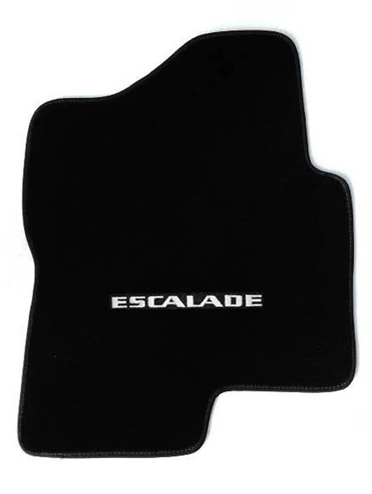 ¡NUEVO! Alfombrillas NEGRAS 2007-2014 Cadillac Escalade logotipo bordado en plata Foto 4 de 4