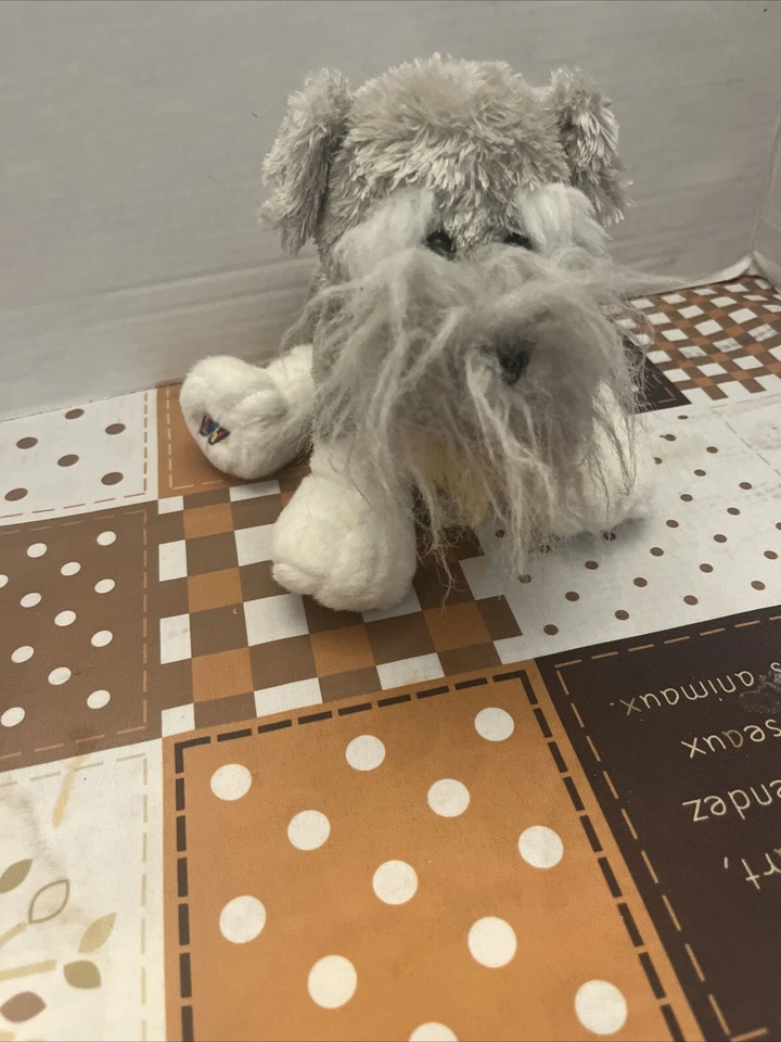 GANZ Webkinz Schnauzer Dog Puppy HM159 Pup Beanbag Bean Bag Plush NO CODE - Image 2 of 4
