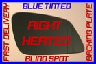 BMW F30 3 SERIES 2011+ DOOR MIRROR GLASS BLIND SPOT BLUE HEATED RIGHT
