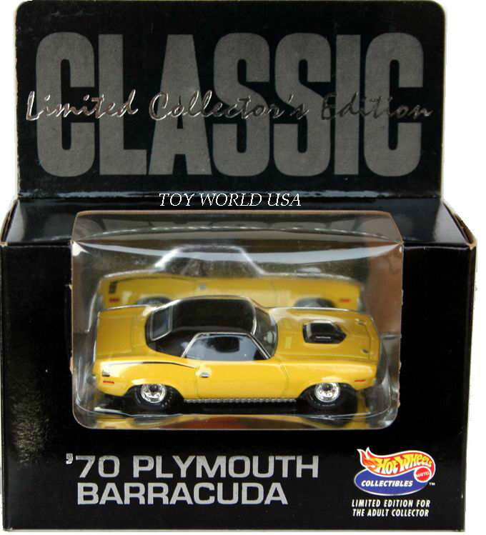 1996 Hot Wheels '70 Plymouth Barracuda Classic Limited Collector's