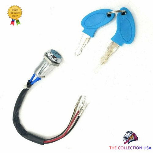 Electric Starting Power Supply Key Switch For Kids Electric Car Ignition Switch And Key Metal Drive Toggle For Mobility Scooter
