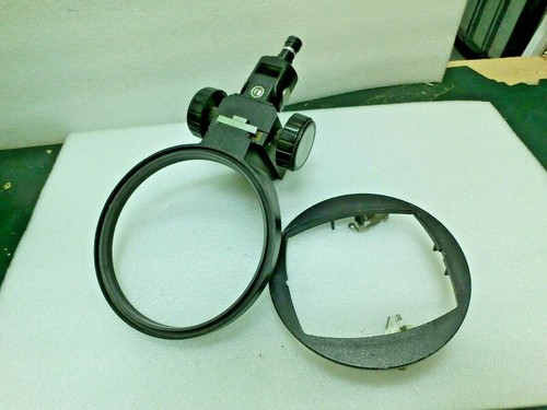 Microscope Holder,OD15.5cm,ID13.7cm,Center Rect Hole~10.7x12,Used^94941 - Picture 2 of 8
