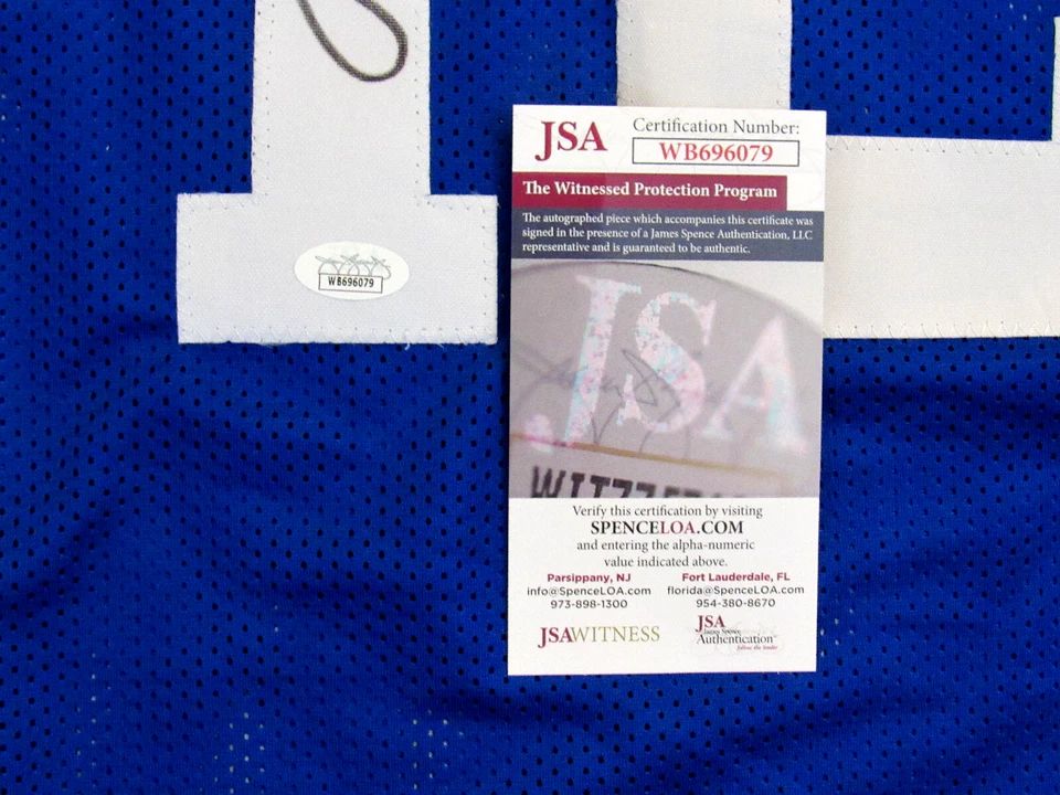 ROGER STAUBACH SBC DALLAS COWBOYS HOF SIGNED AUTO COWBOY FOOTBALL JERSEY JSA - Image 3 of 4