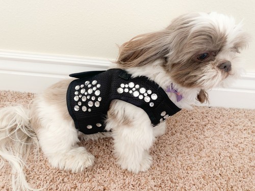 Red Bling Dog Harness - Bark Avenue Bling, Dog Vest, Dog Apparel, Red Dog Vest - Picture 20 of 40