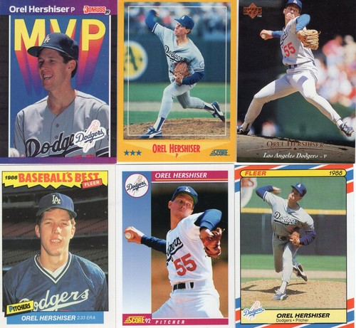 OREL HERSHISER  Lot of 28+ Different Premium Baseball Cards Los Angeles DODGERS - Picture 1 of 6
