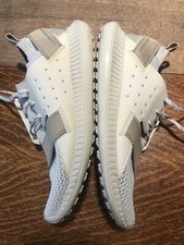 Under Armour Youth 5.5 Threadborne Shift Sneakers Shoes Beige Mesh Lace Up