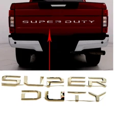 3D Raised Tailgate Letter Emblem for 2017-2019 F-250 F-350 Super Duty in Chrome