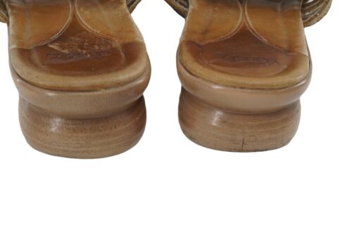 Dansko Topanga Sandal Thong Slide Strappy Flat Chestnut Brown Leather 7.5-8 38 - Picture 6 of 9