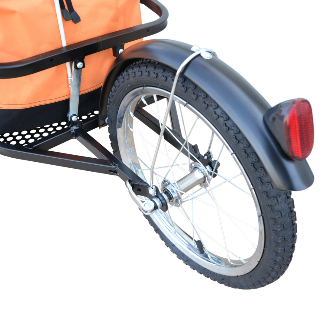 Remorque Vélo Monoroue POLIRONESHOP Vector - Jusqu'à 45kg - Sac Inclus - Pour Rando, Courses