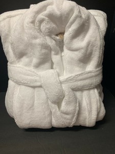 Pottery Barn Teen Quick Dry Organic Bath White Robe Bathroom