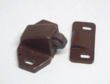Caravan Camper Motorhome Brown plastic cupboard locker drawer roller catch