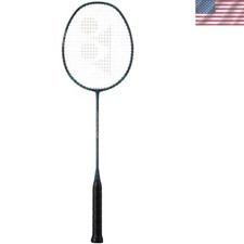 Lightweight Graphite NanoFlare 800 Badminton Racquet - Pre-Strung Deep Green