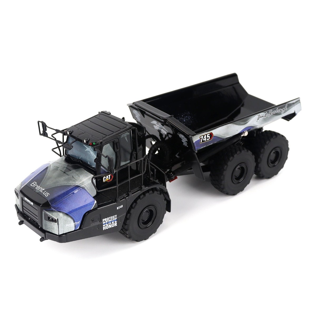 Cat 745 Articulated Dump - Patriotic - Diecast Masters 1:50