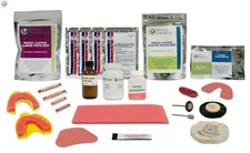 COMPLETE QUALITY DENTURE REPAIR KIT WITH 28 DENTURE TEETH - NO INSTRUCTIONS