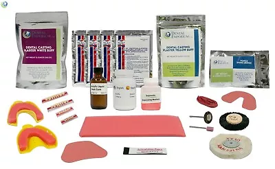HOUSE BRAND COMPLETE QUALITY DENTURE REPAIR KIT WITH 28 DENTURE TEETH - NO INSTRUCTIONS