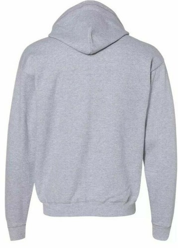 Sudadera con Capucha Hanes Cremallera Completa Frontal Para Hombre Talla XL Gris-Negro Sólida Manga Larga - Imagen 35 de 36
