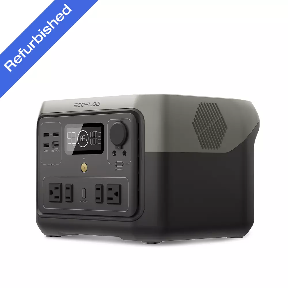 EcoFlow RIVER 2 Max 512Wh Portable Power Station with 11 Outlets 