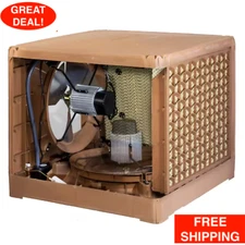 Universal Down/Side Draft Roof Top Evaporative Cooler 6,800 CFM 115-Volt 2-Speed