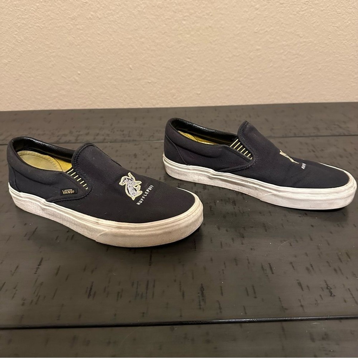 New! VANS x Harry Potter Slip-On Shoes Hufflepuff Vans X Harry Potter Hufflepuff Slip-on shoes | Mercari main image 4