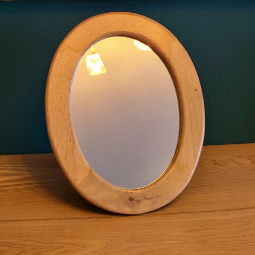 Miroir de table oval en bois vintage Yves Rocher - Bild 5 von 9