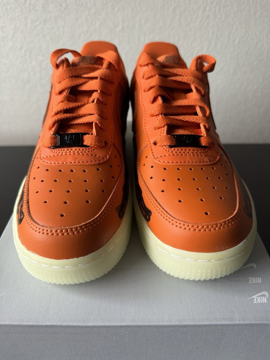 Nike Air Force 1 Low 'Orange Skeleton' CU8067-800 Men's 5