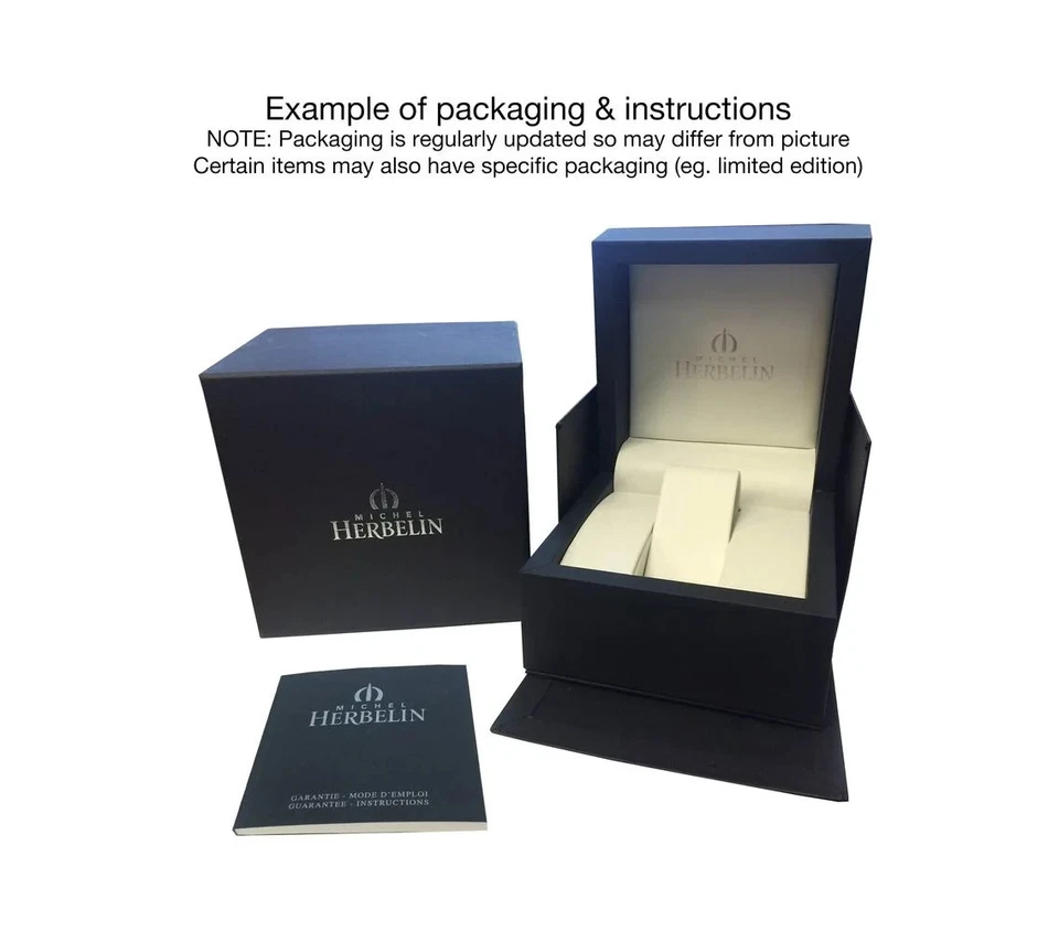 Herbelin V Avenue 17437 Women Leather Strap Silver Analog Dial Wristwatch 20.5mm - Image 2 of 2