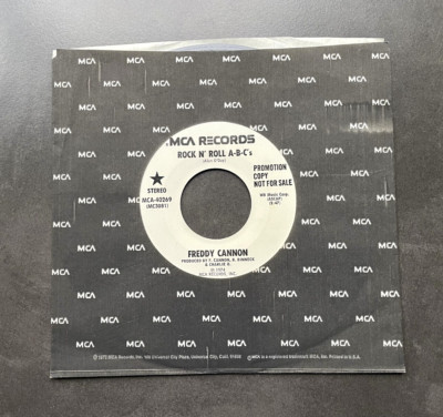 7'' Freddy Cannon - Rock N' Roll A-B-C' s - US MCA Promo