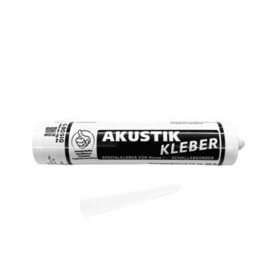 Akustikkleber Montagekleber für Akustikschaumstoff kleben Basotect weiß 310ml
