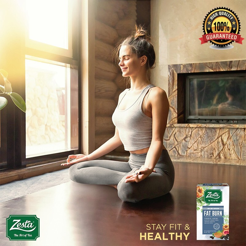 Zesta Ceylon Fat Burn Tea 20 bags Ceylon Wellness Infusion immune boost