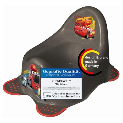 Töpfchen Disney Cars metallic für Babys und Kinder stabiler Babytopf mit Anti-Ru