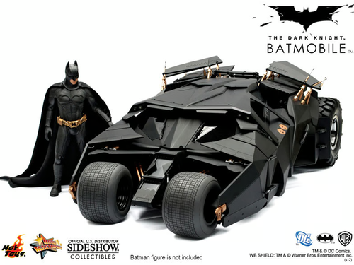 Hot Toys Batman The Dark Knight TDK Batmobile Tumbler 1/6 MMS69 Sideshow RARE - Imagen 3 de 6