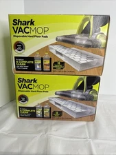 2 Shark VACMOP Disposable Hard Floor Vacuum and Mop Pad Refills 16 CT VMP16 (32)