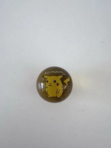 Pokemon Marble #25 Pikachu Vintage Yellow