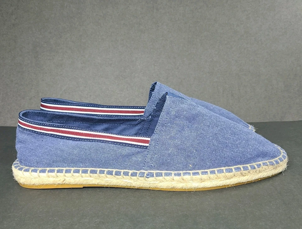 Alpargatas mocasines sin cordones Aldo para hombre talla 9,5 suela de yute de lona azul nuevas sin caja Foto 4 de 4