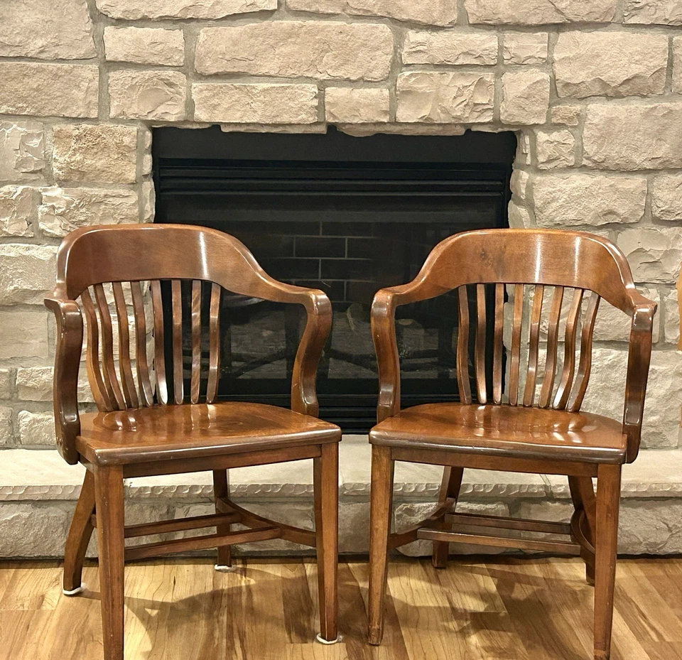 Cadeira de escritório vintage Bankers - Imagem 3 de 4