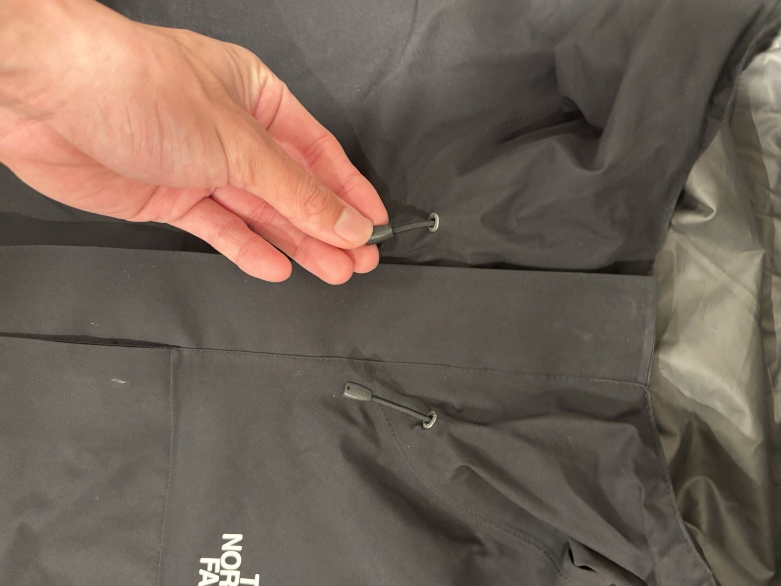 North Face Performance Rain Jacket Adjustable Bla… - image 6