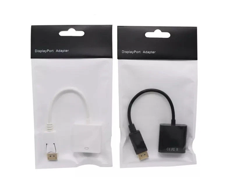 DisplayPort zu VGA Adapter DP Stecker auf VGA Buchse Konverter PC Mac Beamer - Bild 2 von 4