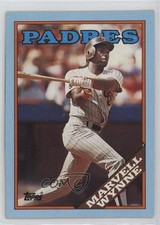 1988 Topps Wax Box Bottom Marvell Wynne #H 0nr3