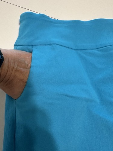 Attyre Ladies 10 Tennis Golf Pickleball skort stretch Pull On Pocket Blue - Picture 5 of 7